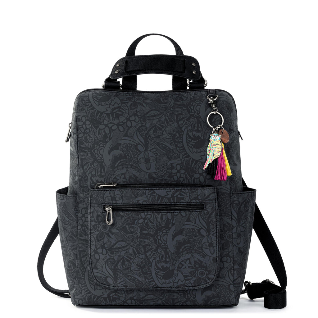 Sakroots Loyola Backpack - EcoTwill - Black Spirit Desert