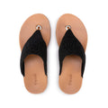 The Sak Shana Sandal - Hand Crochet - Black