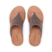Shana Sandal - Hand Crochet - Mushroom