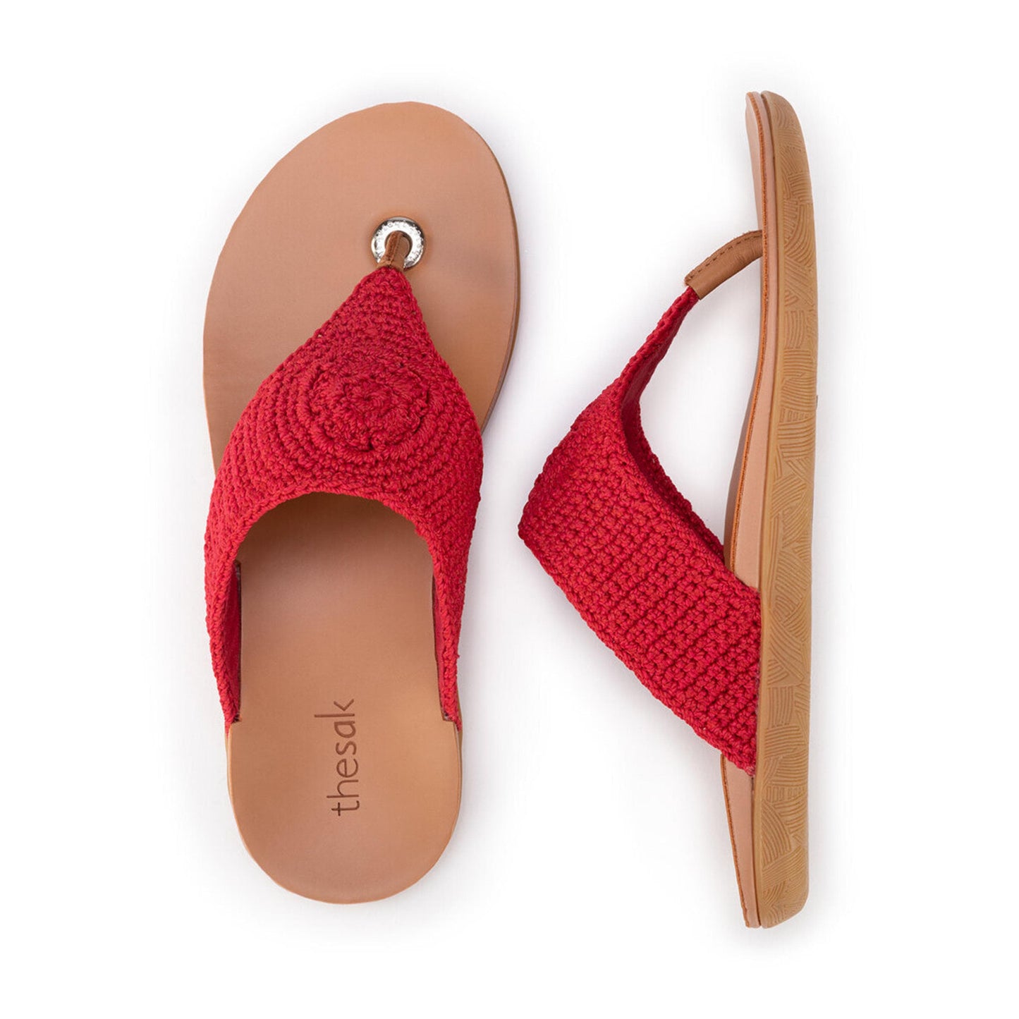 The Sak Shana Sandals Crochet - |Rocket Red|