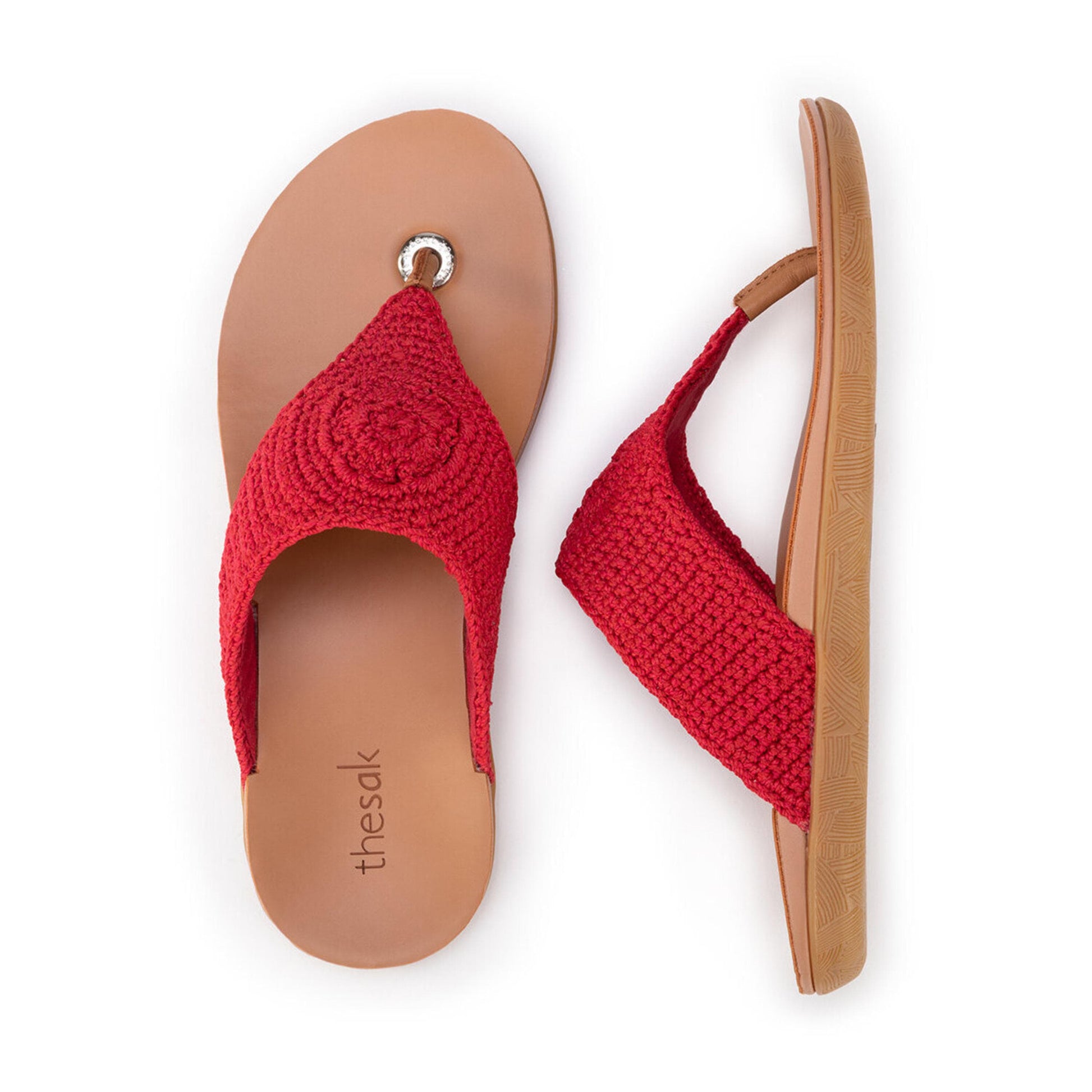 The Sak Shana Sandals Crochet - |Rocket Red|