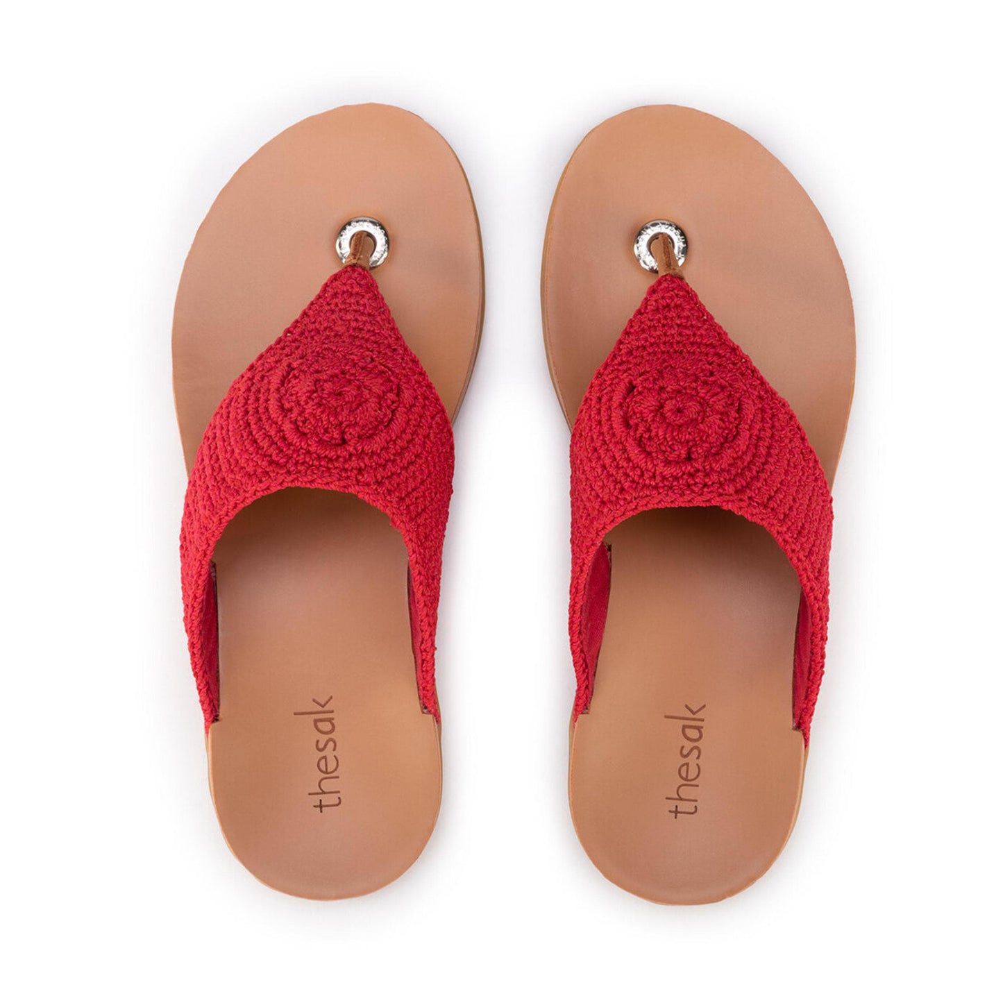 The Sak Shana Sandals Crochet - |Rocket Red|