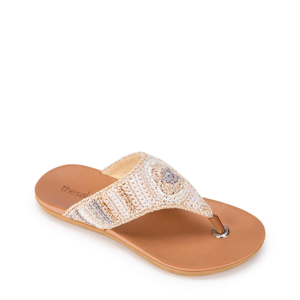 The Sak Shana Sandal - Hand Crochet - Sand Stripe
