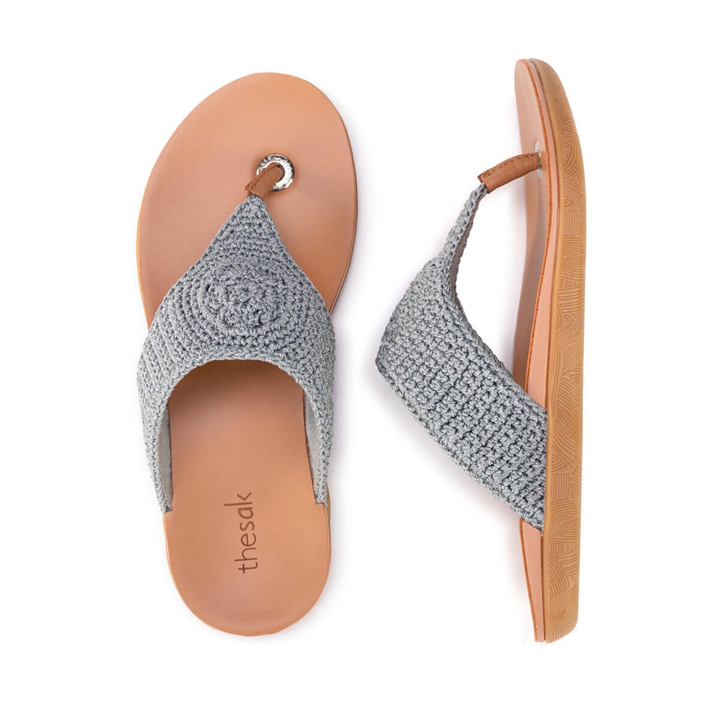 The Sak Shana Sandals Crochet - |Dove Sparkle|