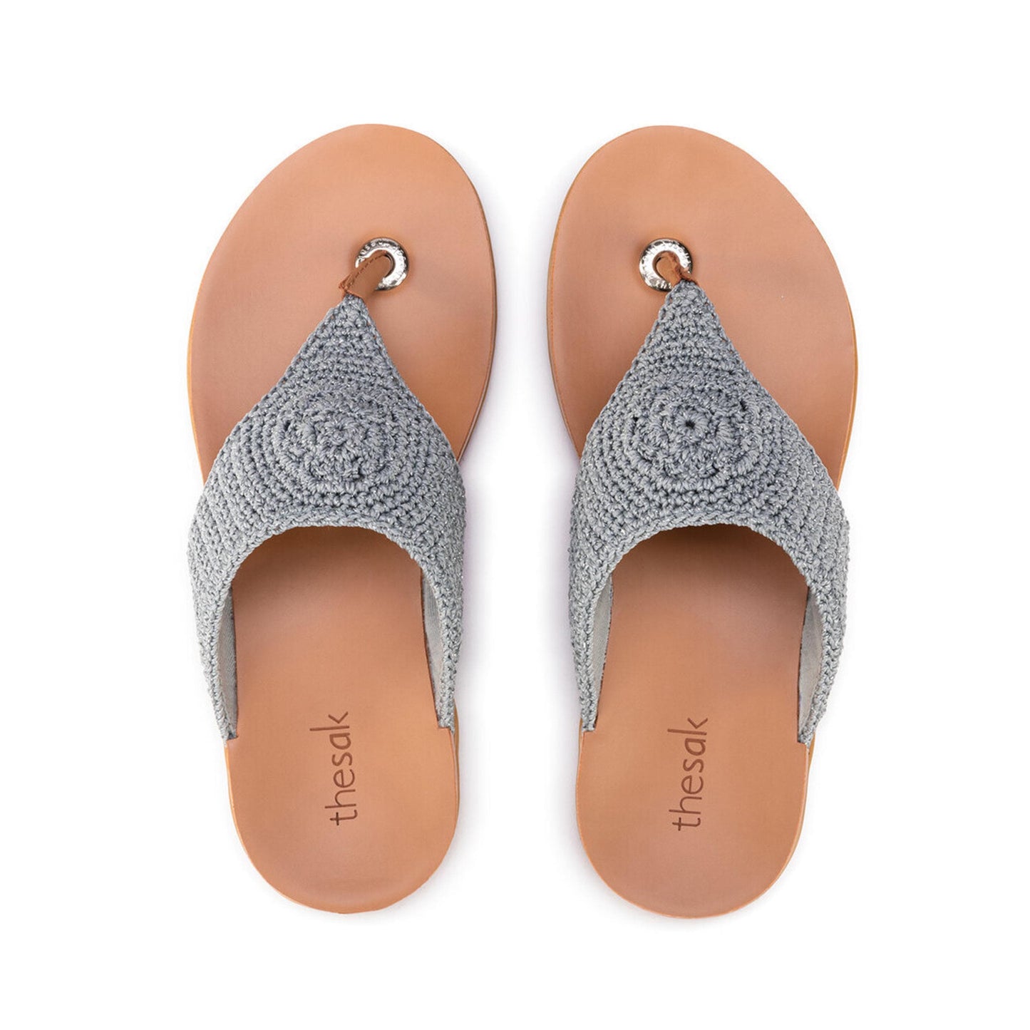 The Sak Shana Sandals Crochet - |Dove Sparkle|