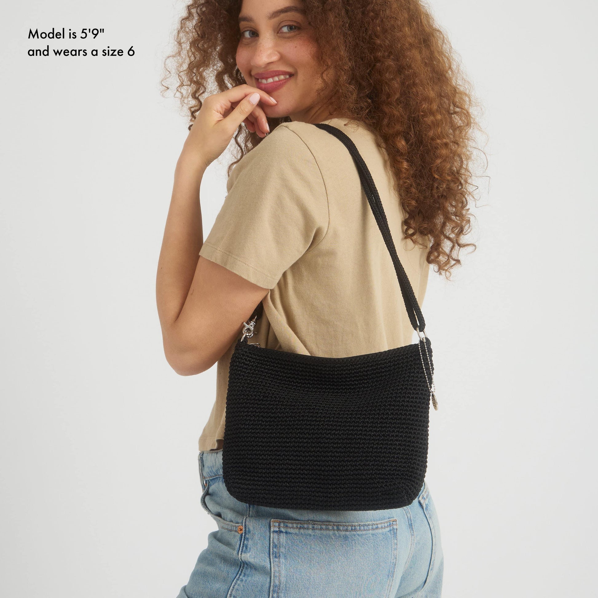 The Sak Lumi Crossbody Crochet - |Black|