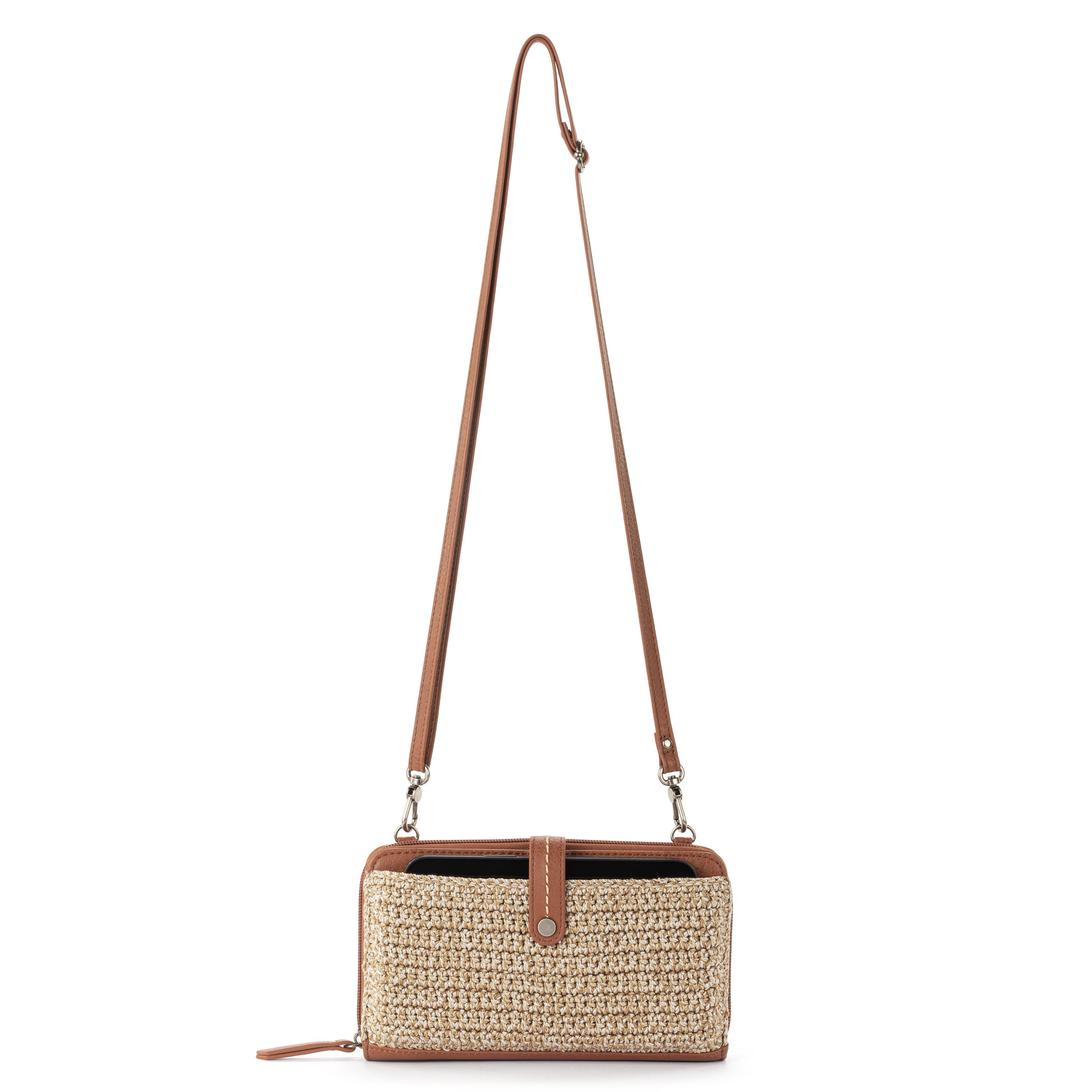 The Sak Iris Smartphone Wallet - Hand Crochet - Bamboo Static