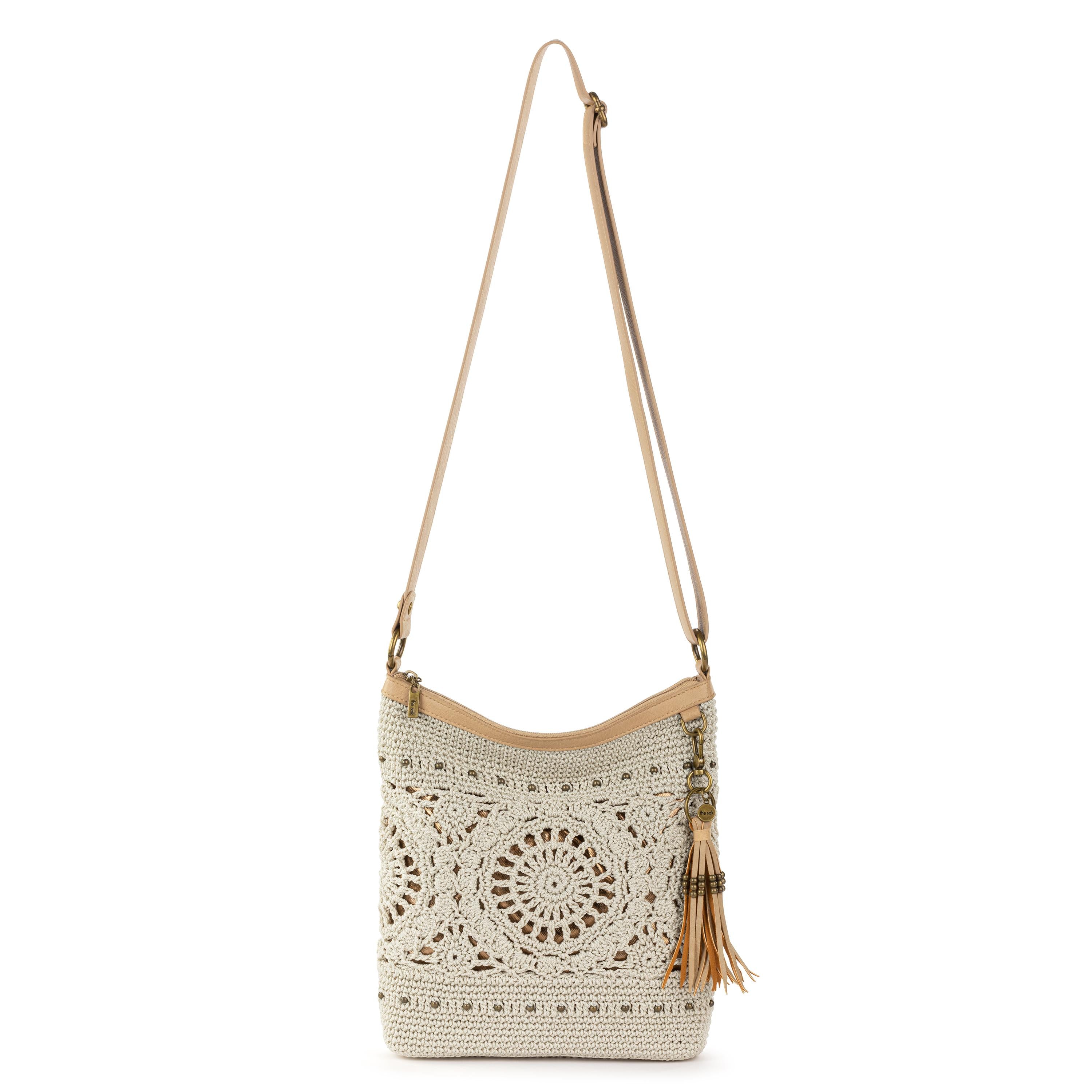 The Sak Lucia Crossbody - Hand Crochet - Natural Medallion
