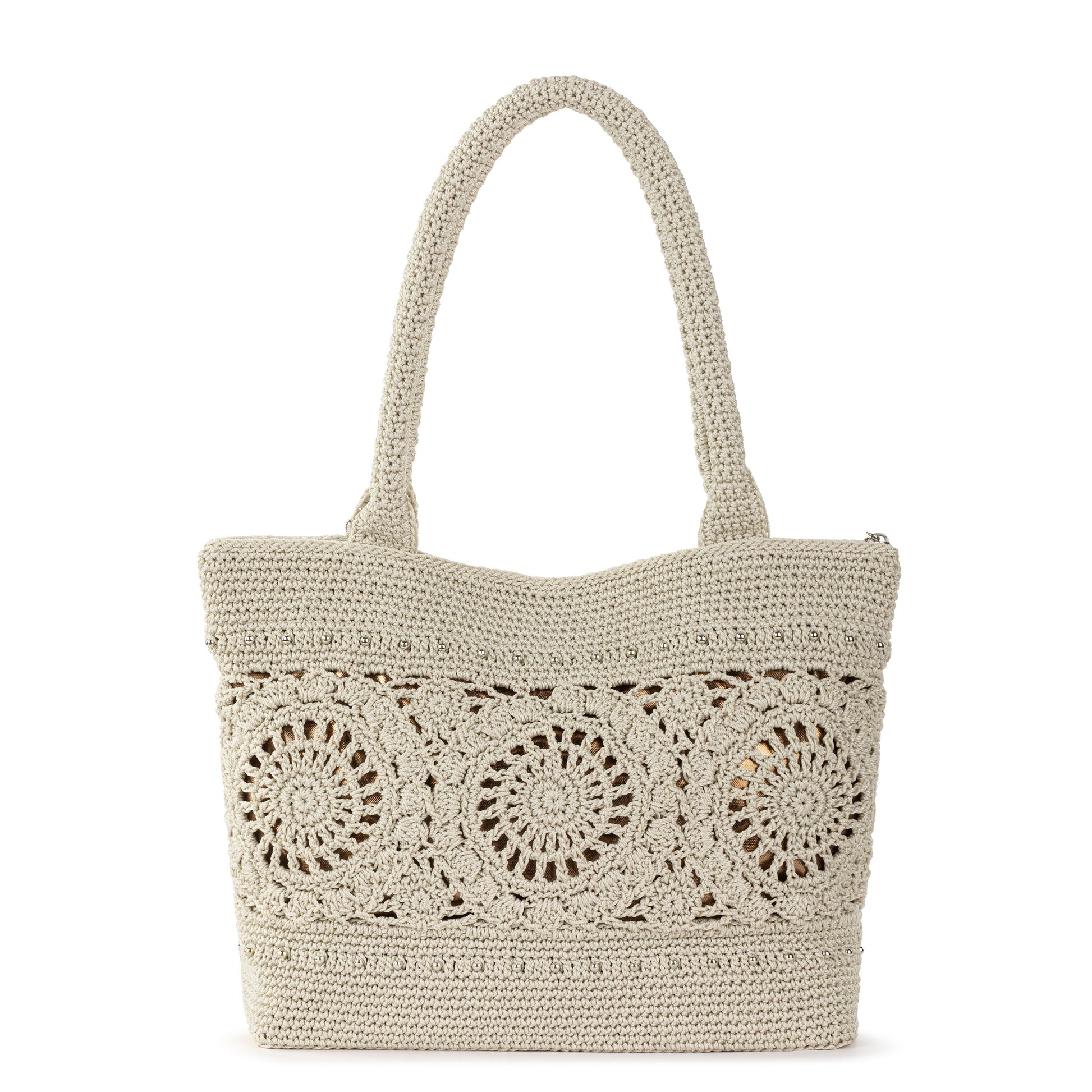 The Sak Crafted Classics Carryall Crochet - |Natural Medallion|