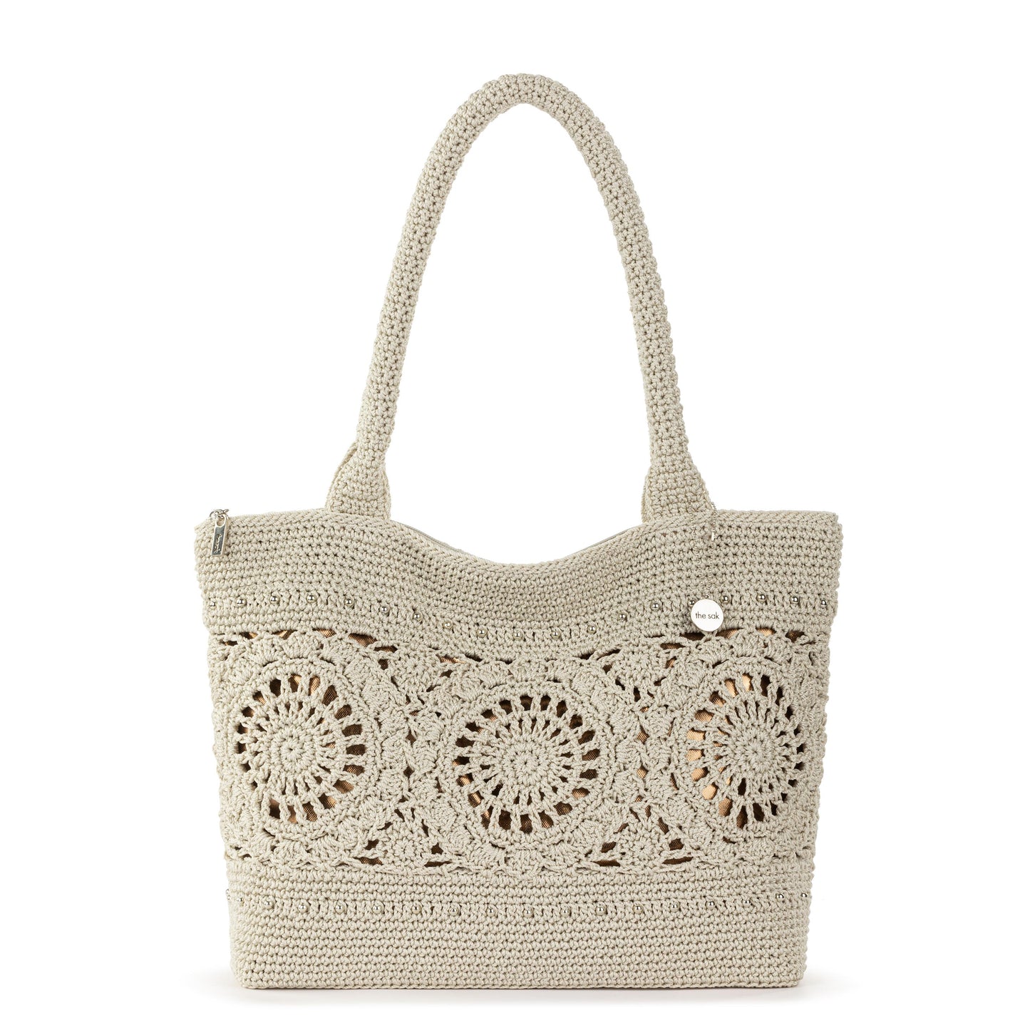 The Sak Crafted Classics Carryall Crochet - |Natural Medallion|