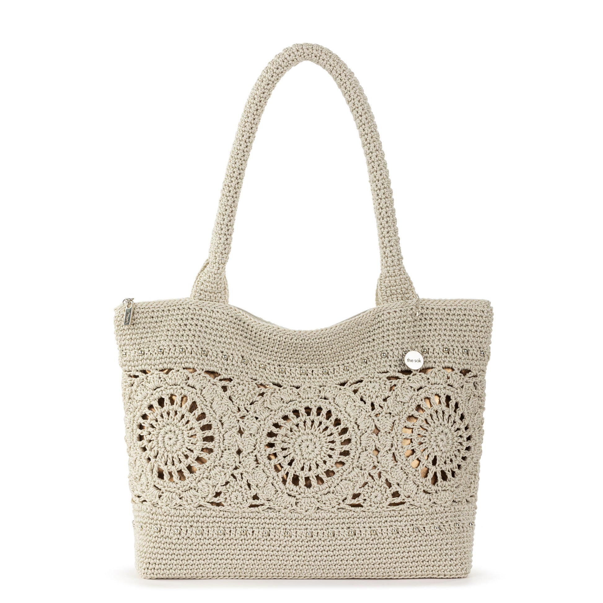 The Sak Crafted Classics Carryall Crochet - |Natural Medallion|