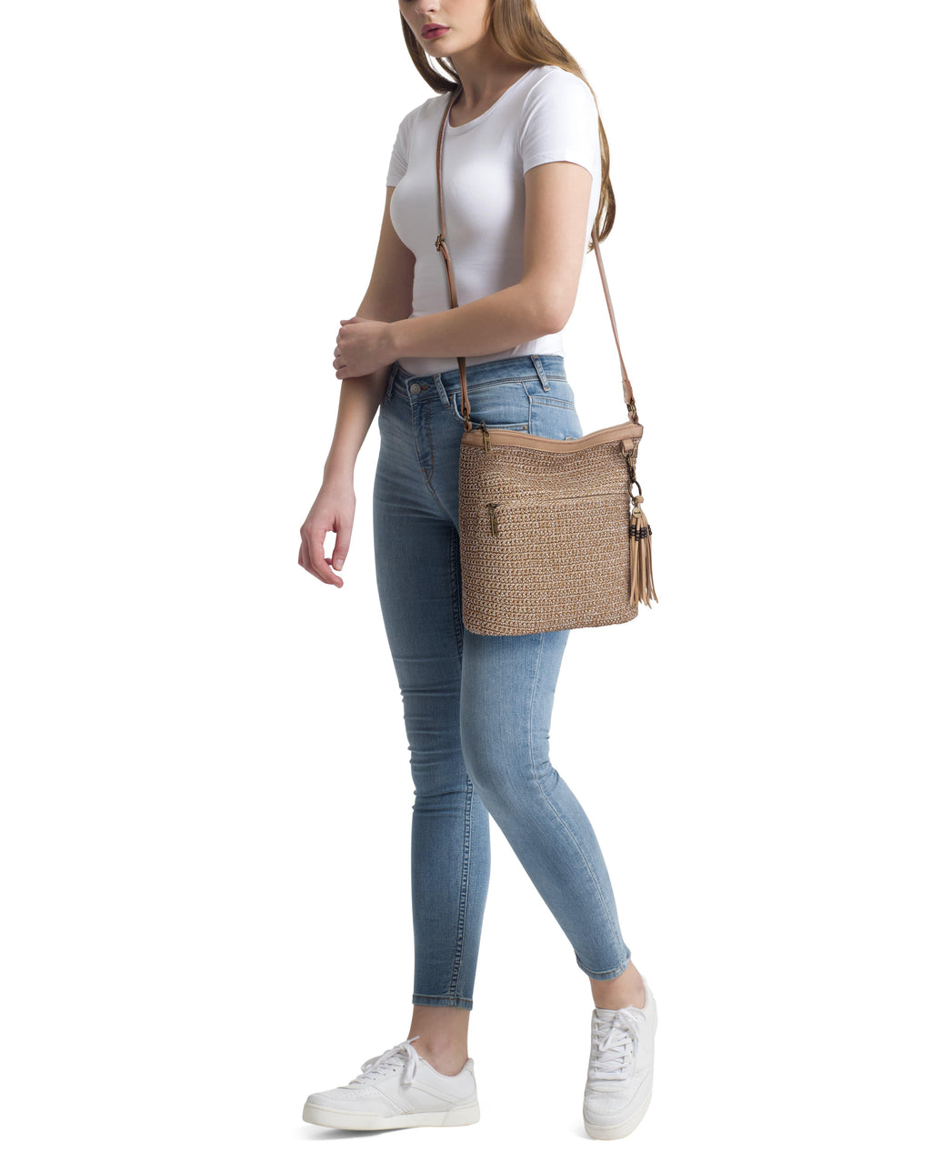 The Sak Lucia Crossbody - Hand Crochet - Bamboo Static