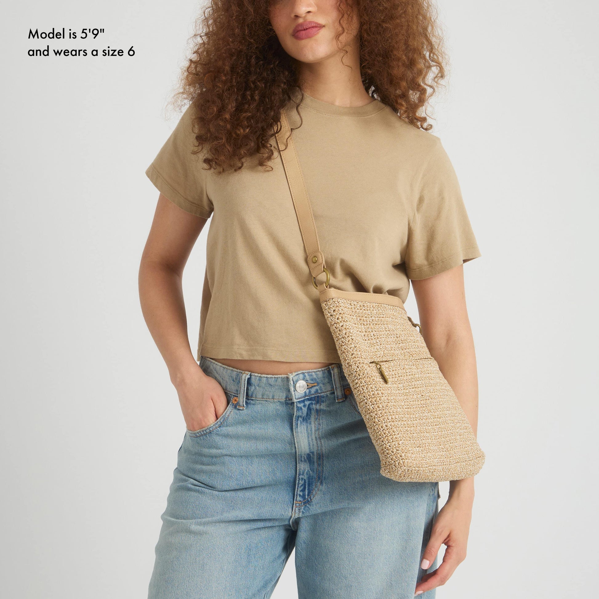 The Sak Lucia Crossbody Crochet - |Bamboo Static|