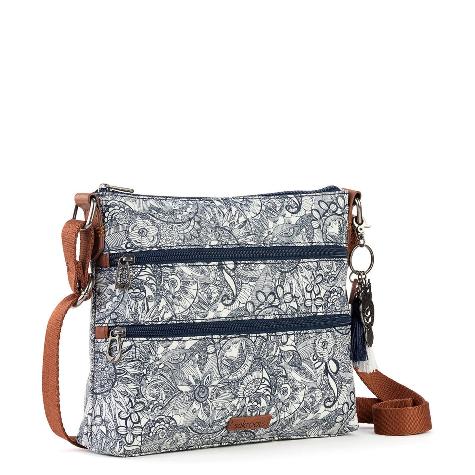 Sakroots Basic Crossbody Canvas - |Navy Spirit Desert|