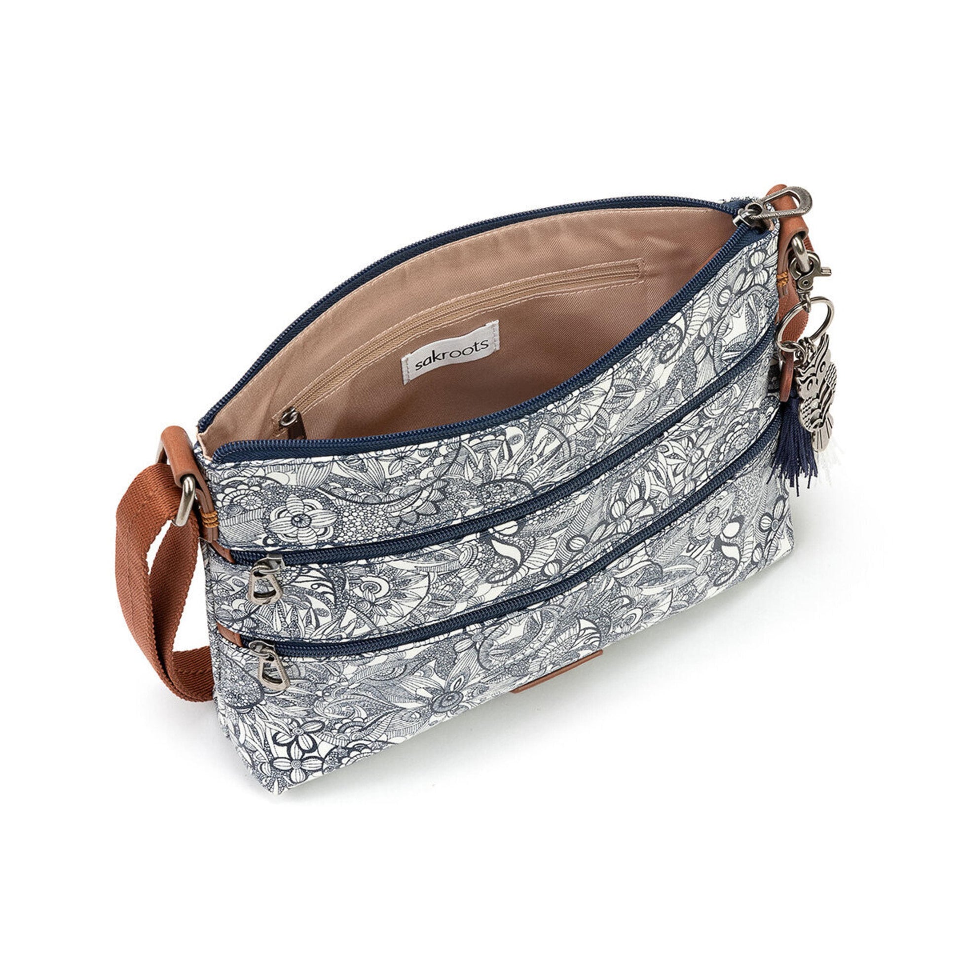 Sakroots Basic Crossbody Canvas - |Navy Spirit Desert|