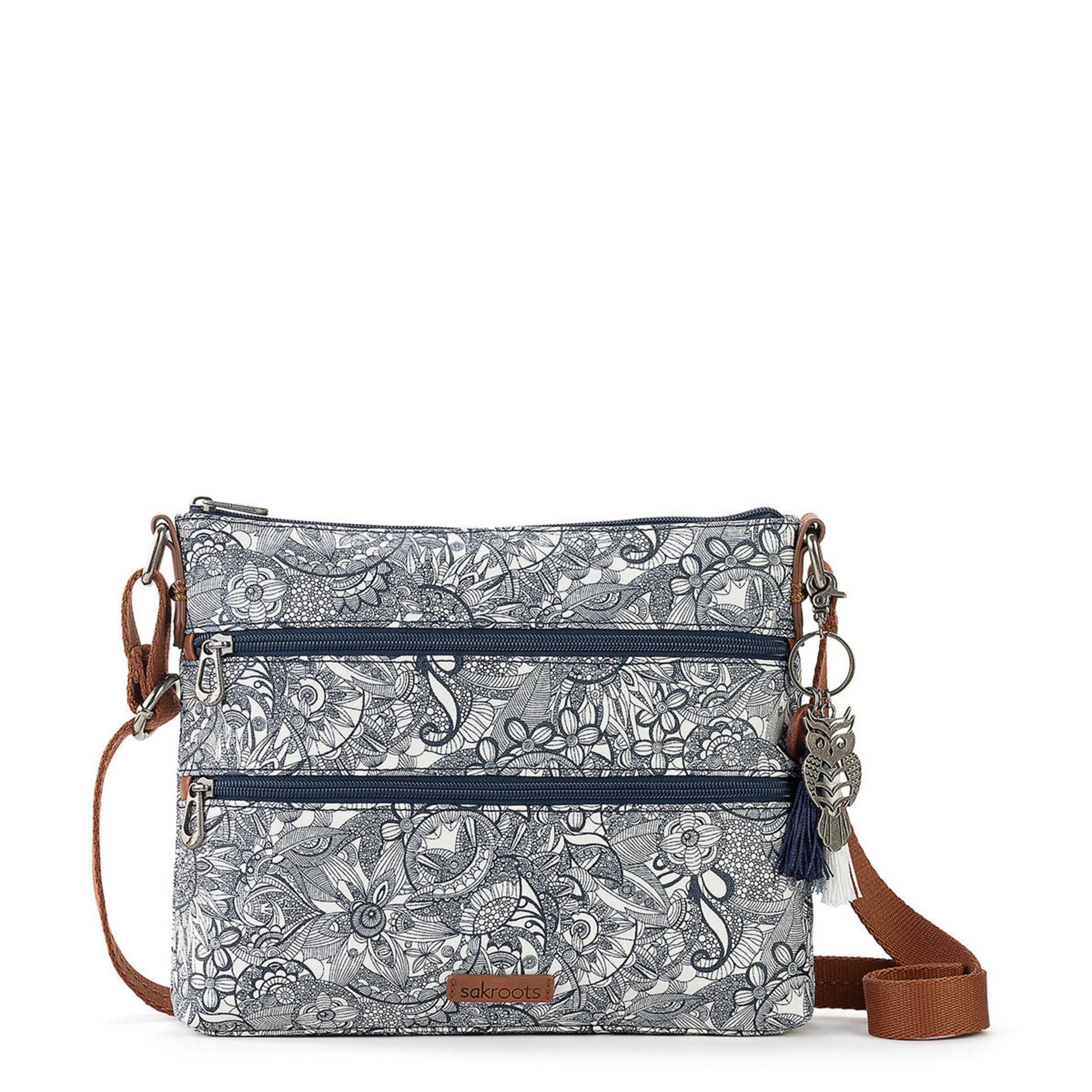 Sakroots Basic Crossbody Canvas - |Navy Spirit Desert|