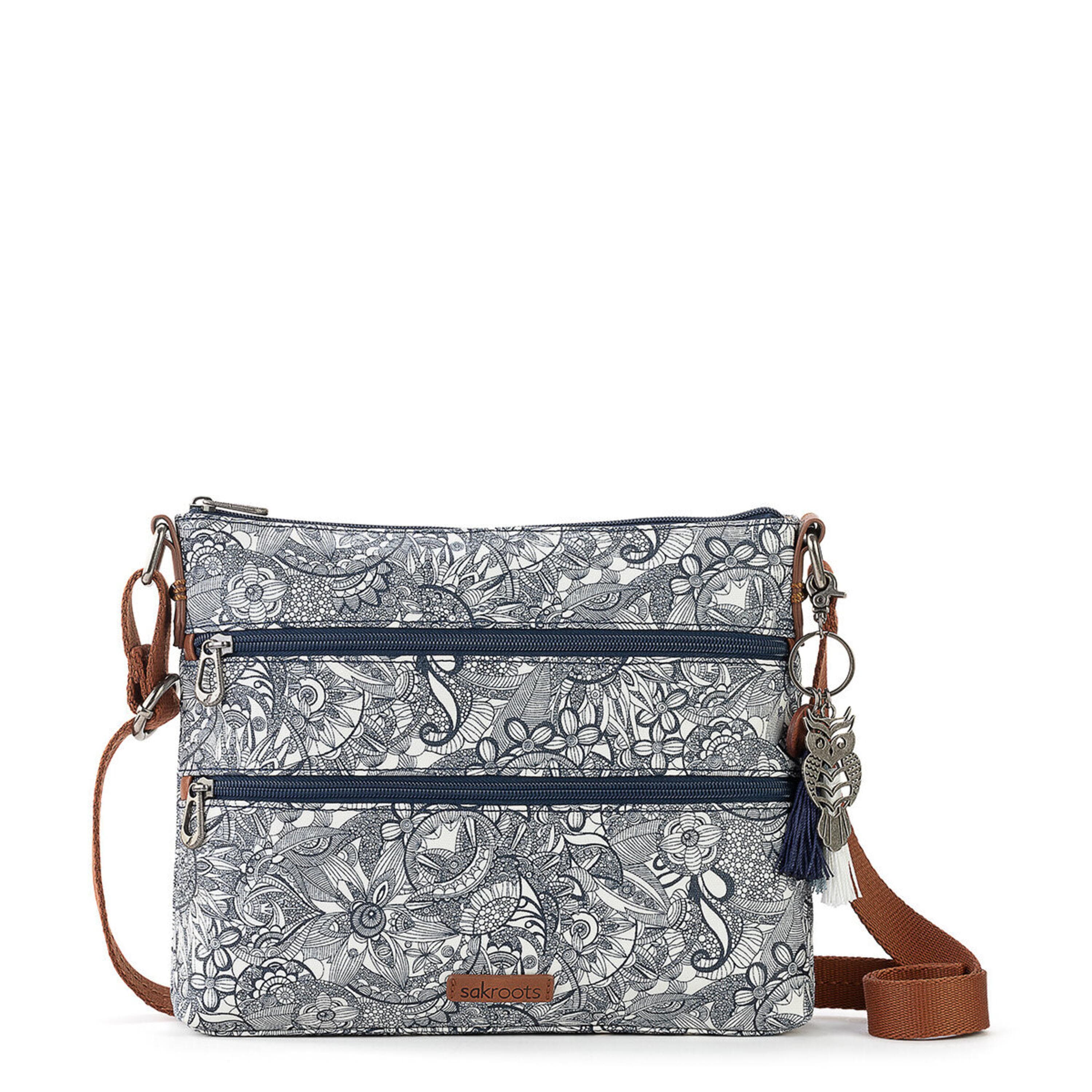 Sakroots Basic Crossbody - Canvas - Navy Spirit Desert