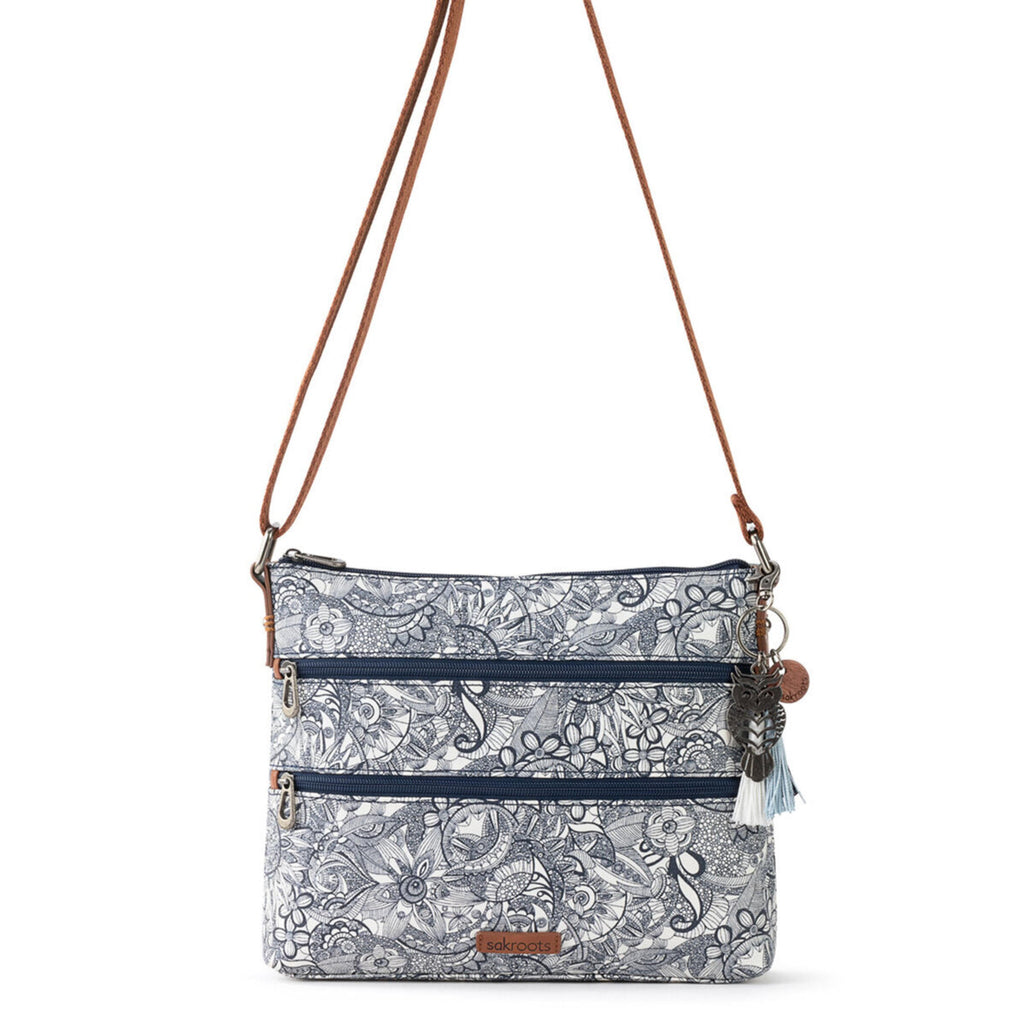 Sakroots Basic Crossbody - Canvas - Navy Spirit Desert