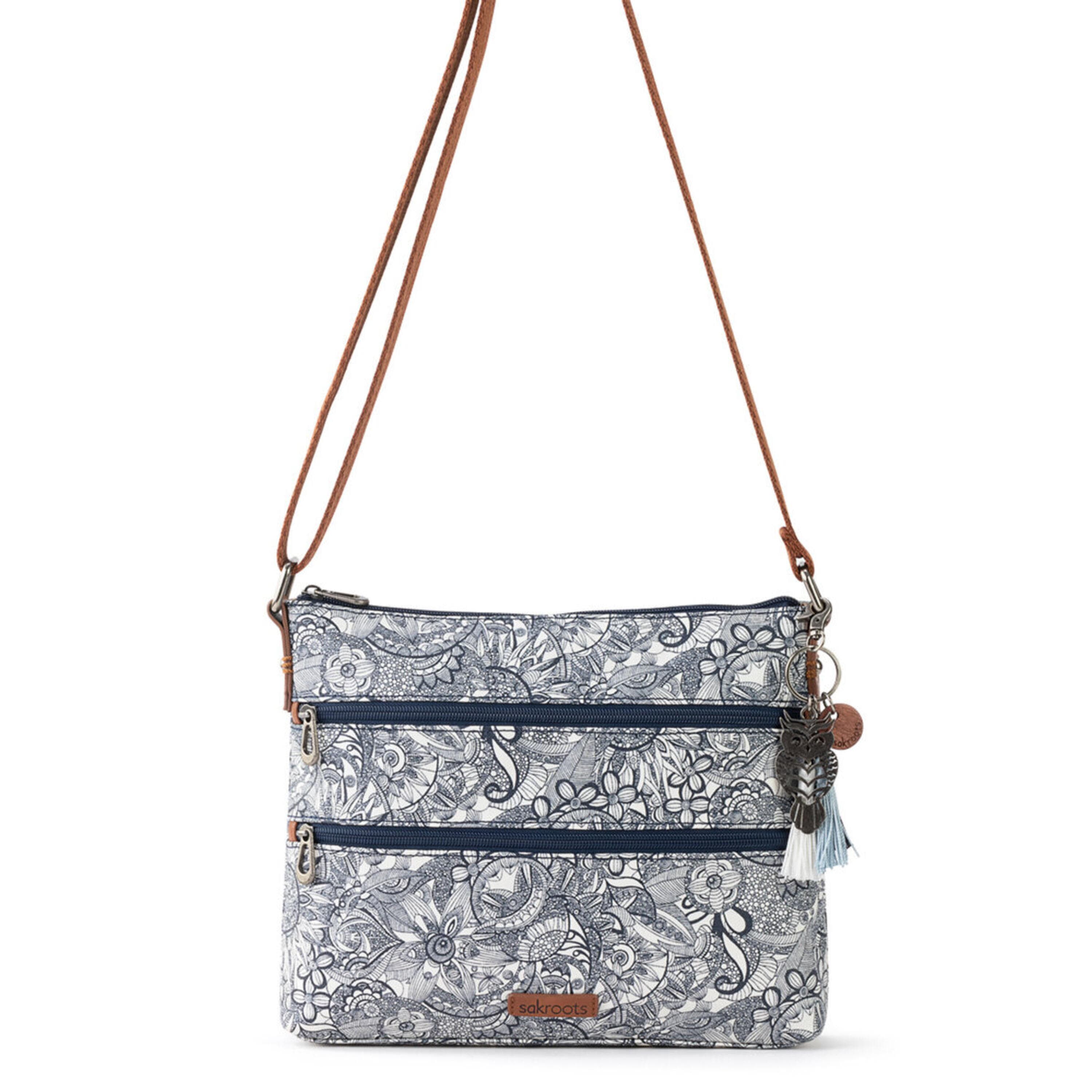 Sakroots Basic Crossbody - Canvas - Navy Spirit Desert