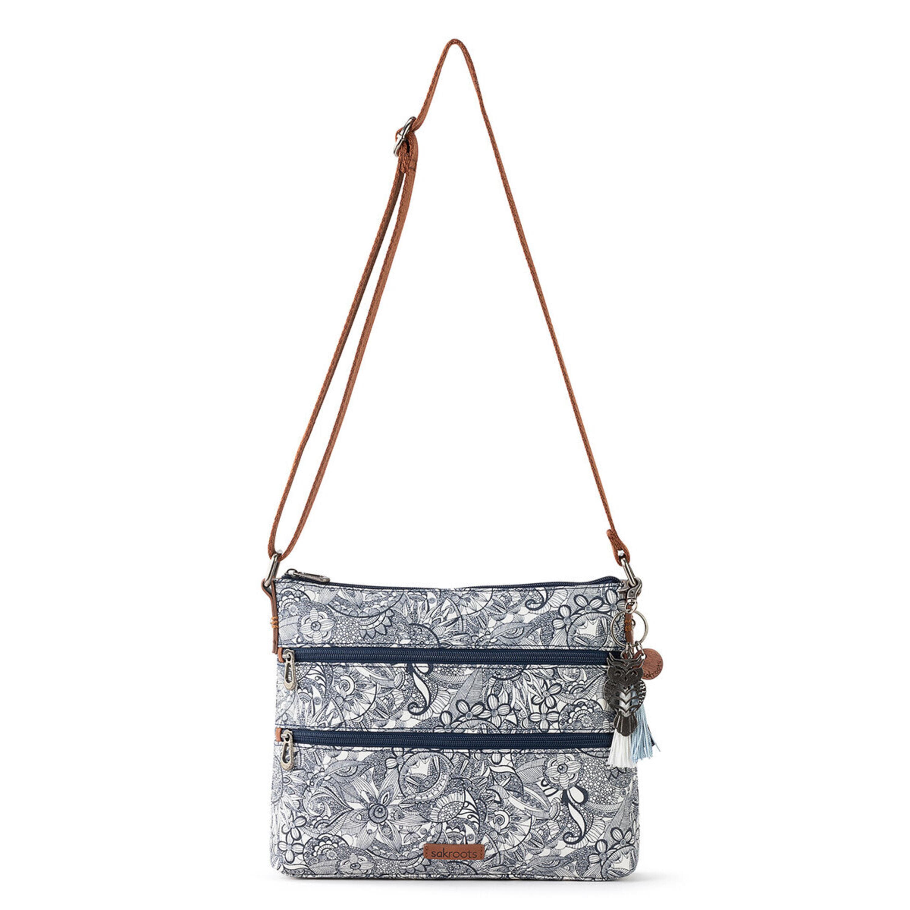 Sakroots Basic Crossbody - Canvas - Navy Spirit Desert