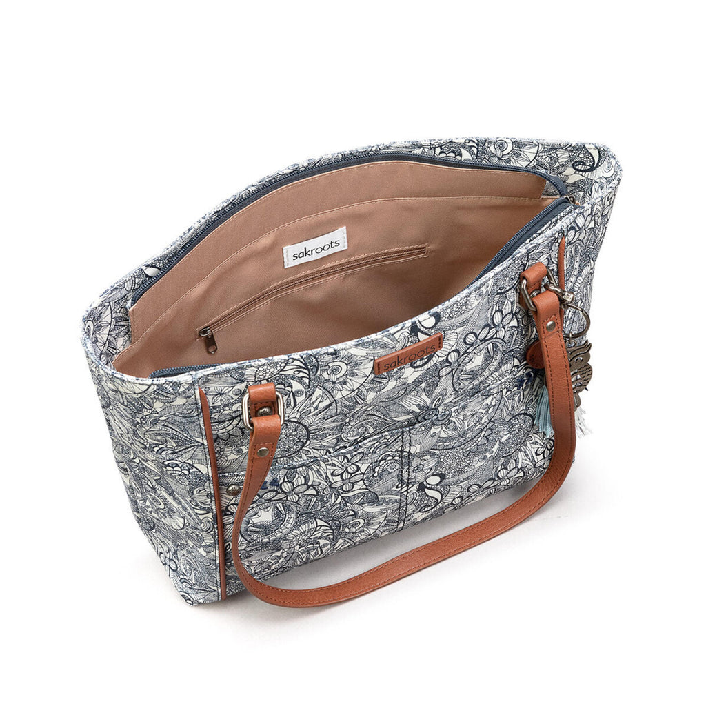 Sakroots Metro Tote - Canvas - Navy Spirit Desert