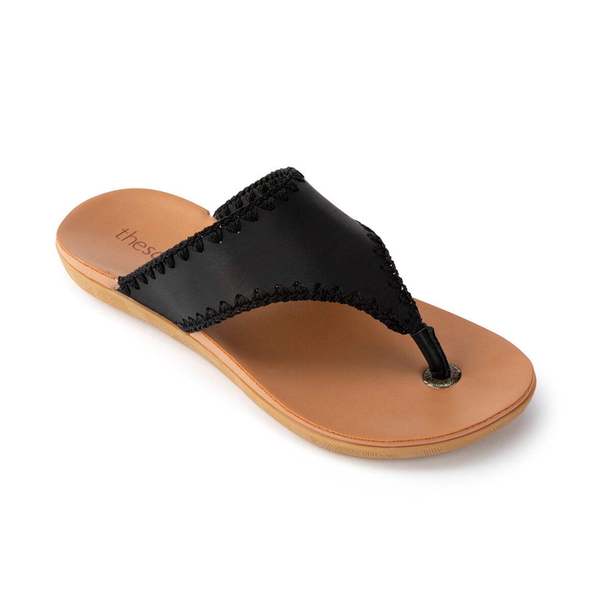 The Sak Shana Sandals Leather - |Black|