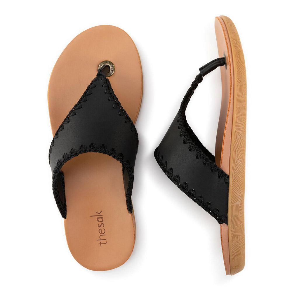 The Sak Shana Sandal - Leather - Black