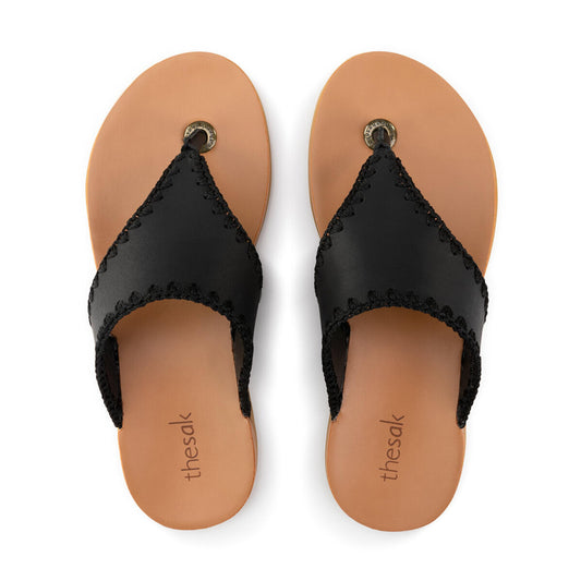 The Sak Shana Sandals Leather - |Black|