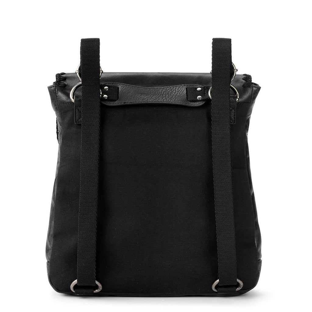 The Sak Ventura Convertible Backpack - Leather - Black Crochet