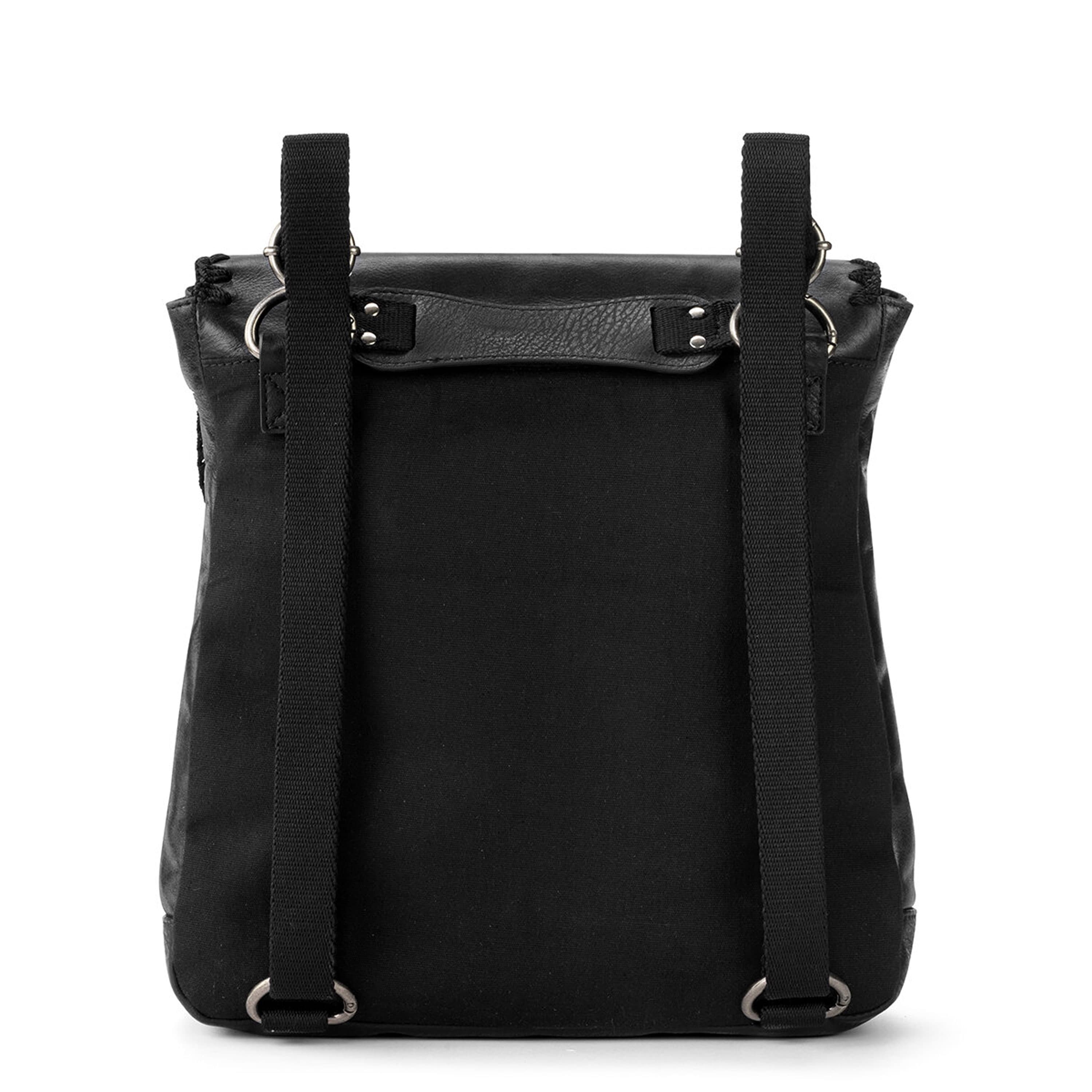 The Sak Ventura Convertible Backpack - Leather - Black Crochet
