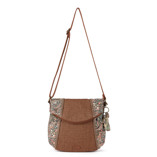 Sakroots Foldover Crossbody Canvas - |Sienna Spirit Desert|