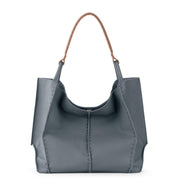 Los Feliz Large Tote - Leather - Dusty Blue