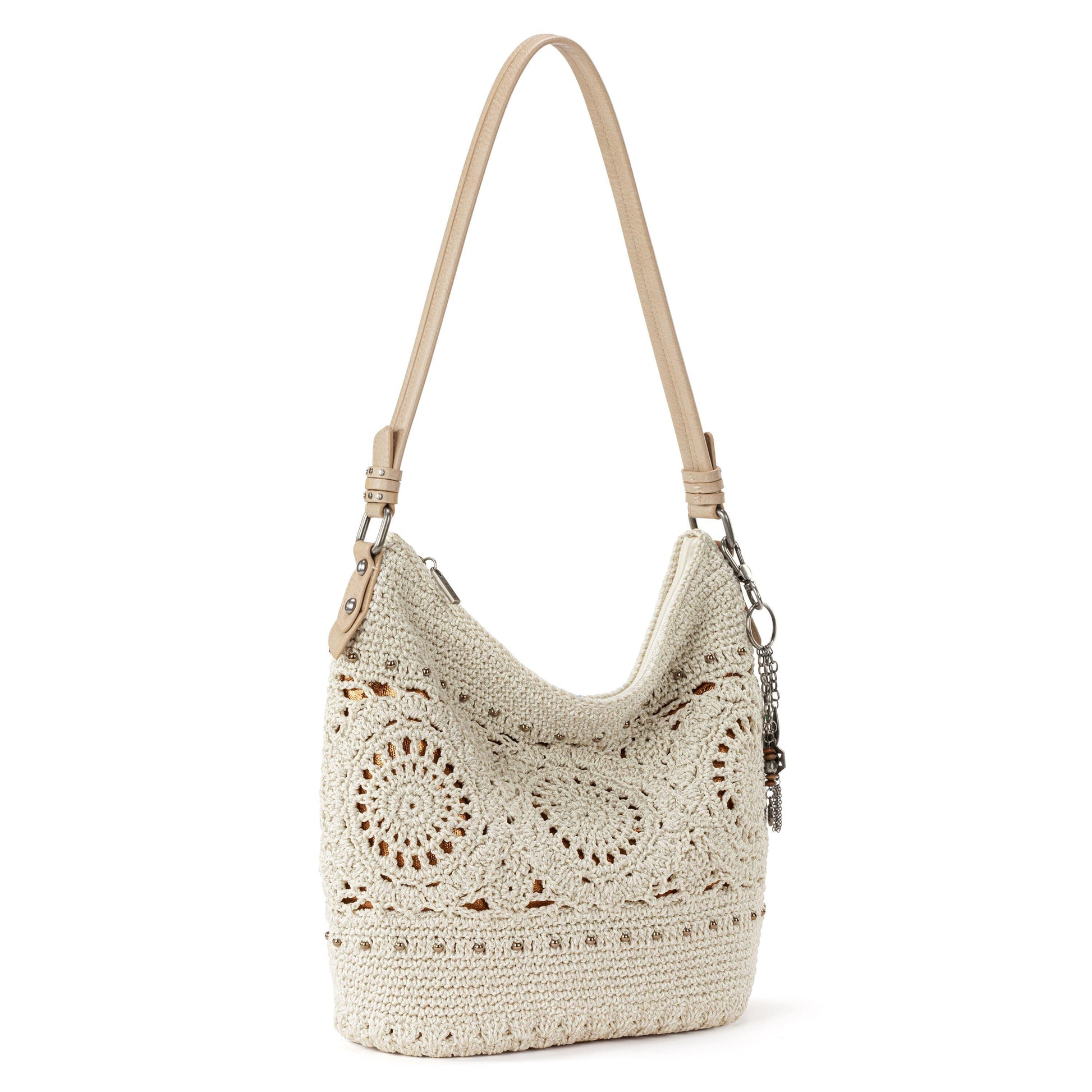The Sak Sequoia Hobo Crochet - |Natural Medallion|