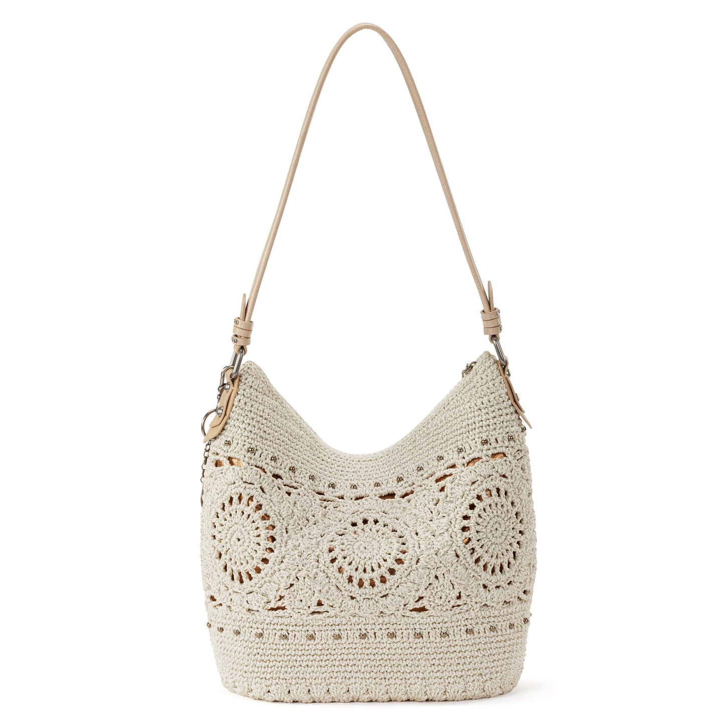 The Sak Sequoia Hobo Crochet - |Natural Medallion|