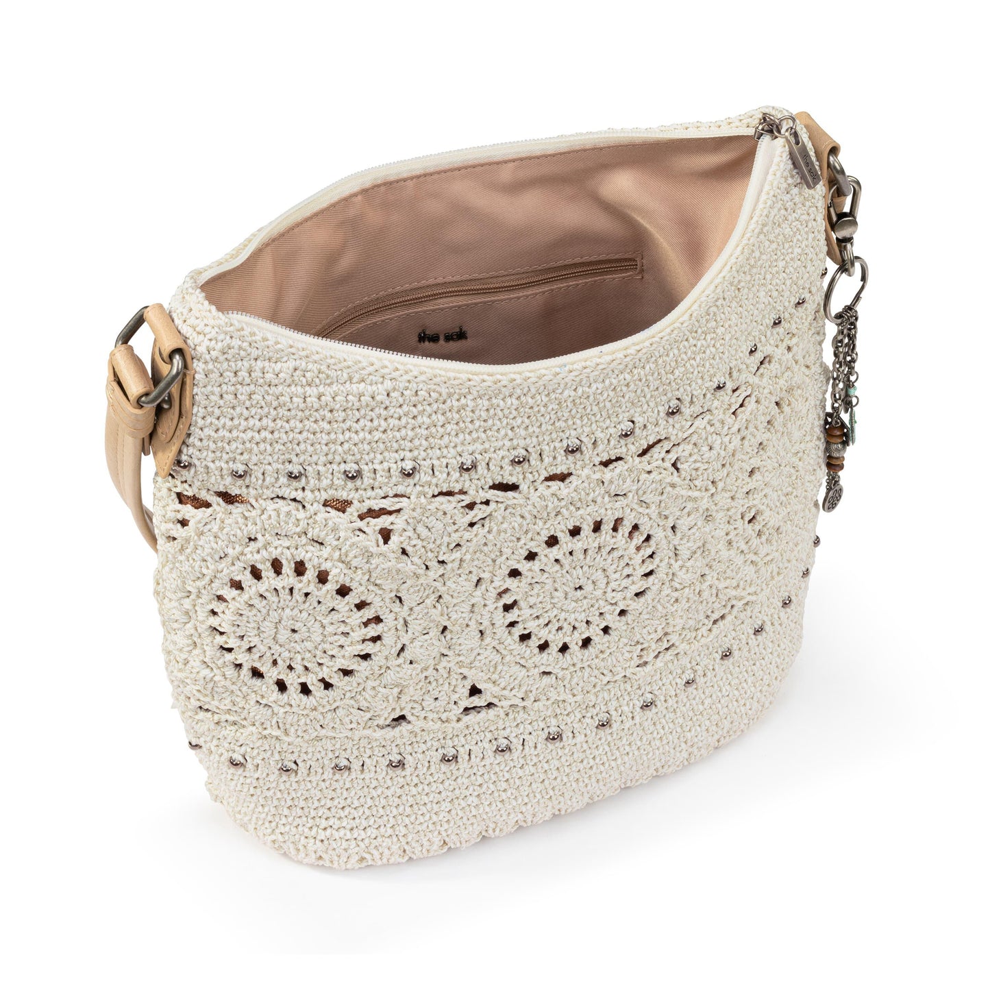 The Sak Sequoia Hobo Crochet - |Natural Medallion|