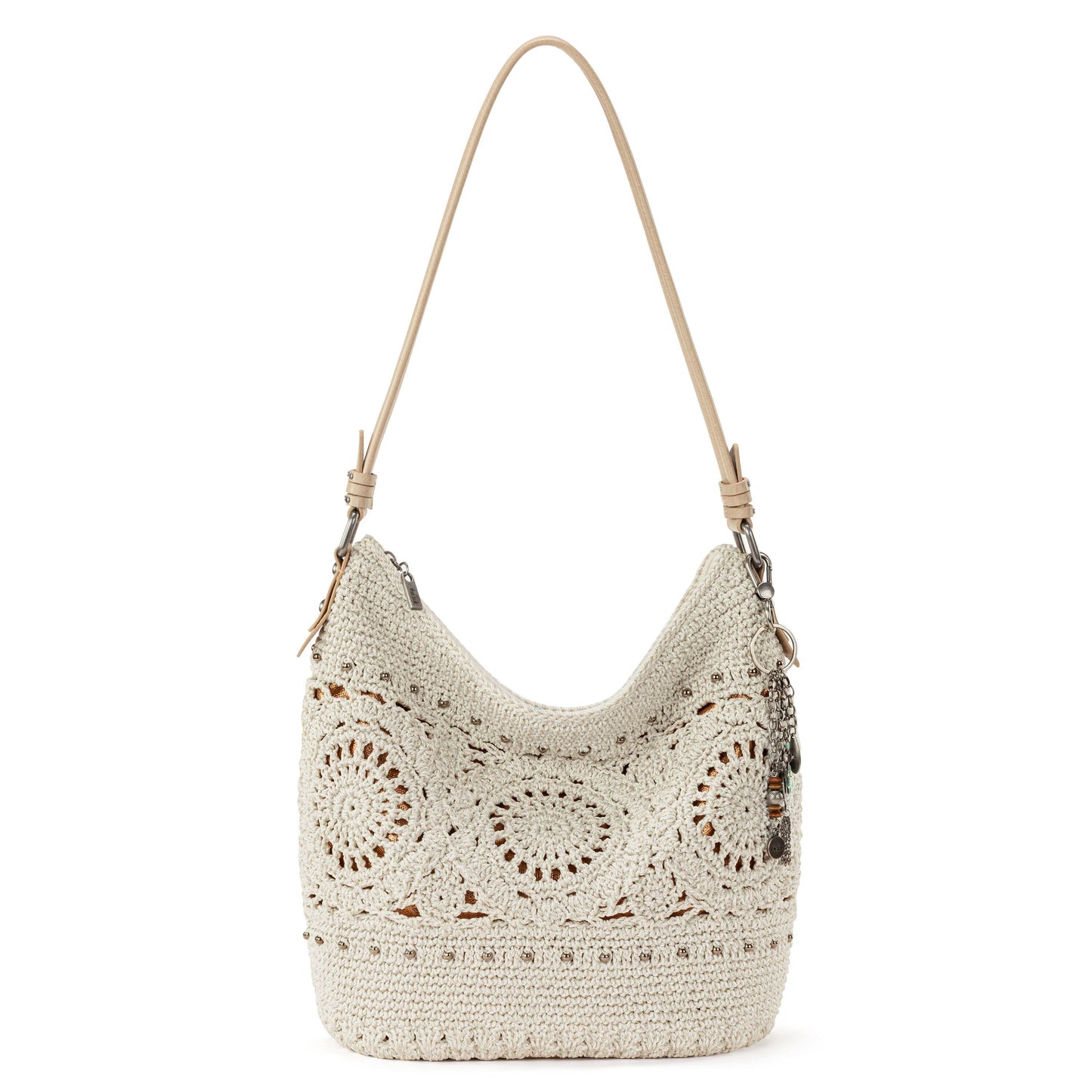 The Sak Sequoia Hobo Crochet - |Natural Medallion|