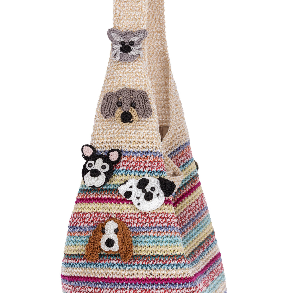 The Sak 120 Hobo - Hand Crochet - Eden Stripe