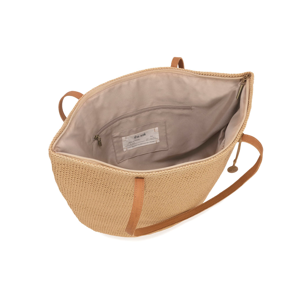 The Sak Faye Large Tote - Hand Crochet - Bamboo