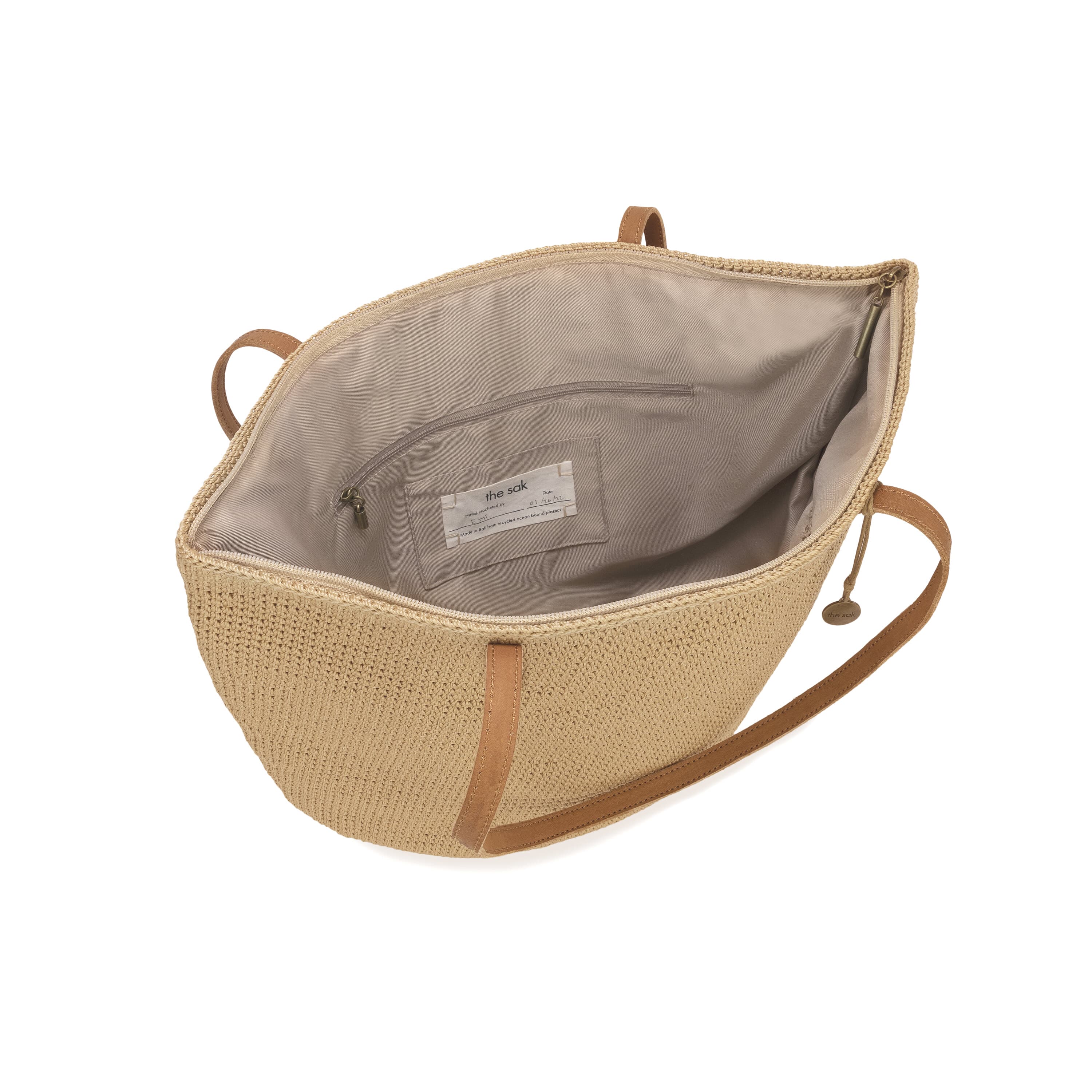 The Sak Faye Large Tote - Hand Crochet - Bamboo
