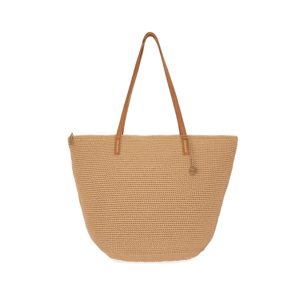 The Sak Faye Large Tote - Hand Crochet - Bamboo