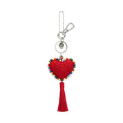 Yarnicharmz Dangle - Hand Crochet - Rocket Red Heart