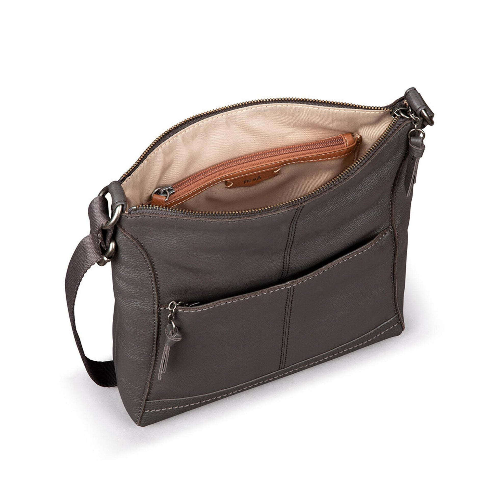 The Sak Lucia Crossbody Leather - |Slate|