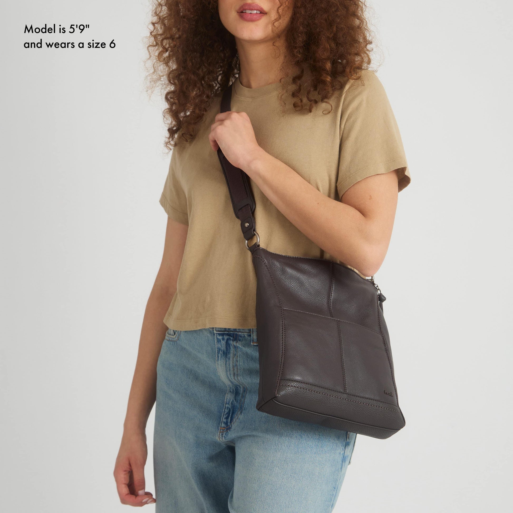 The Sak Lucia Crossbody Leather - |Slate|