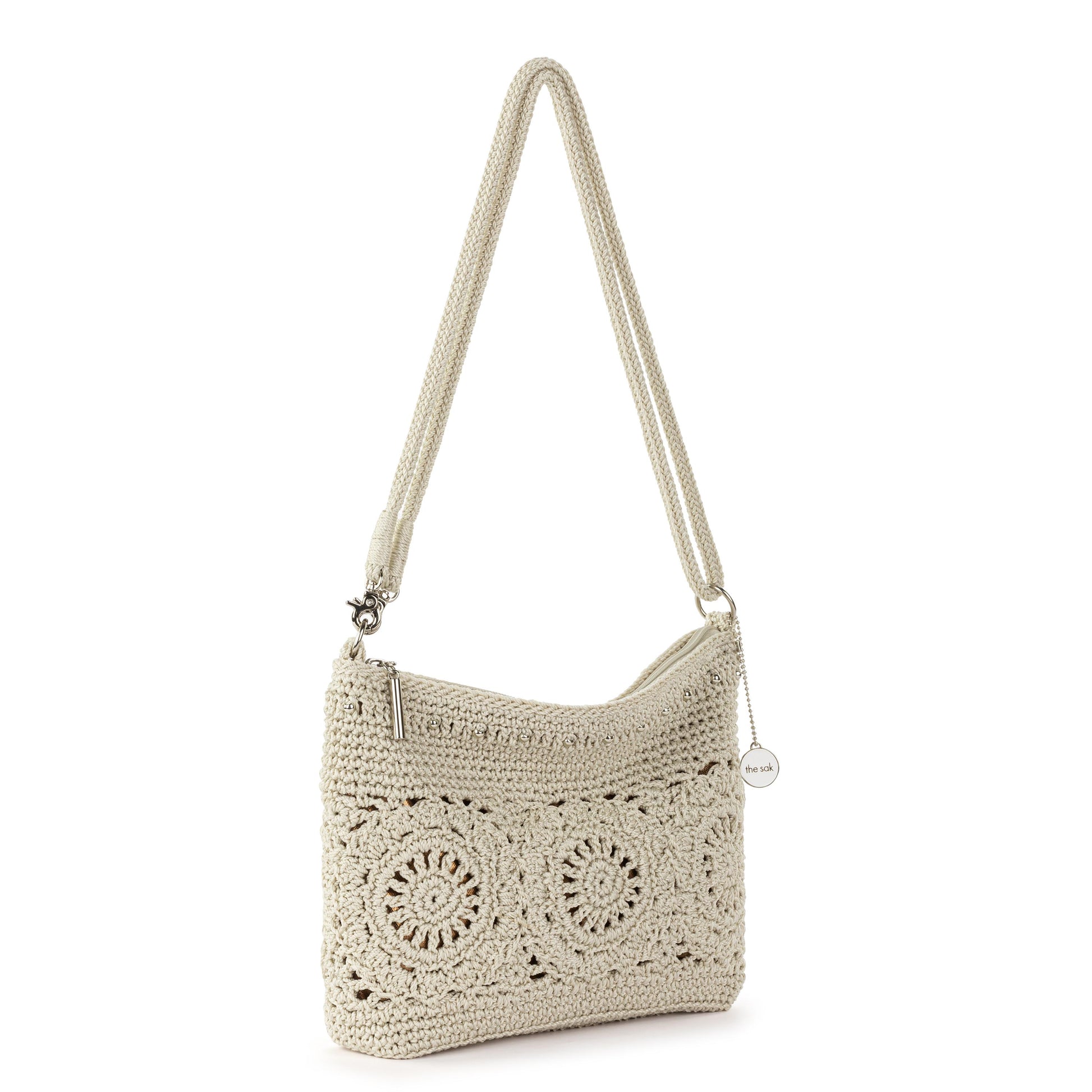 The Sak Lumi Crossbody Crochet - |Natural Medallion|