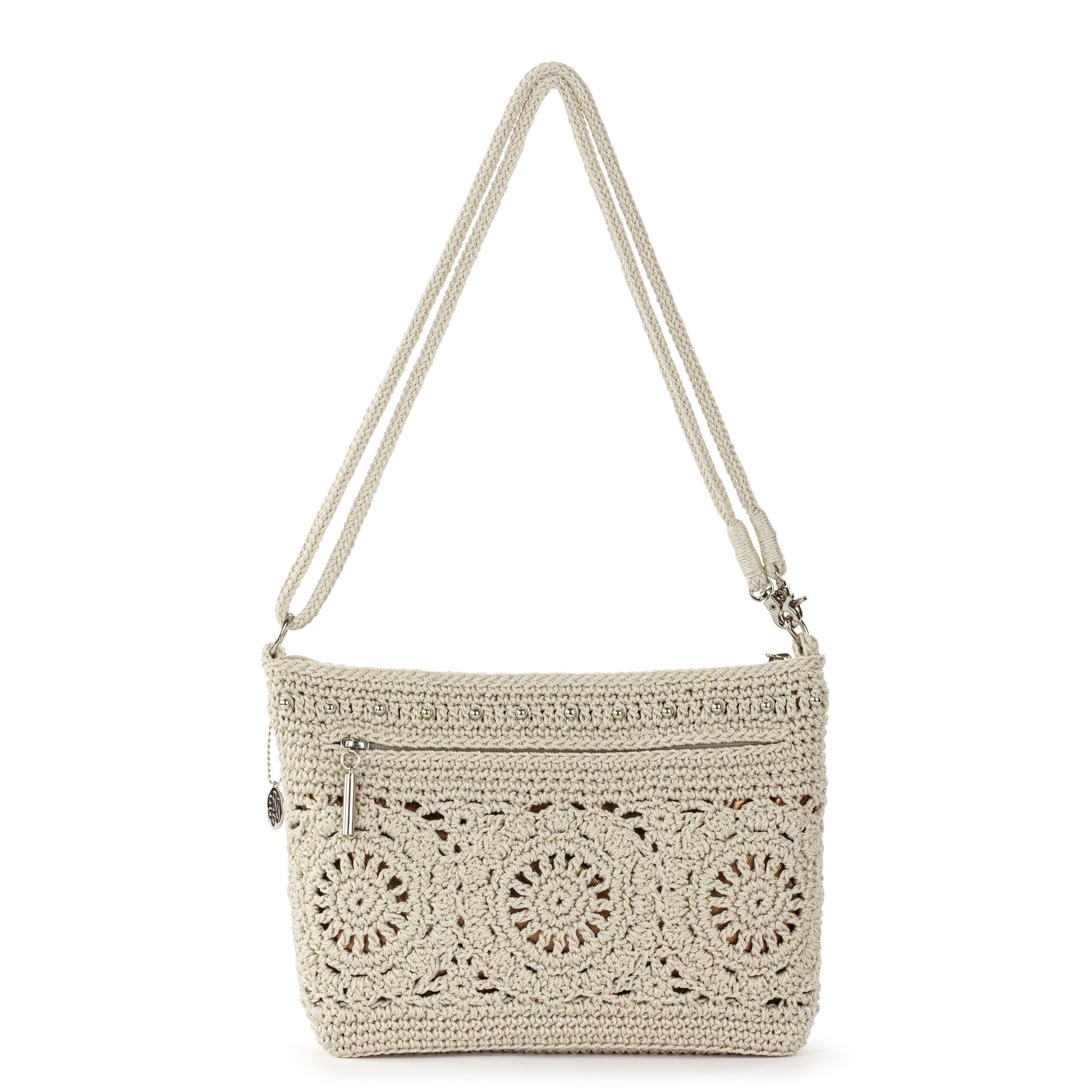The Sak Lumi Crossbody Crochet - |Natural Medallion|