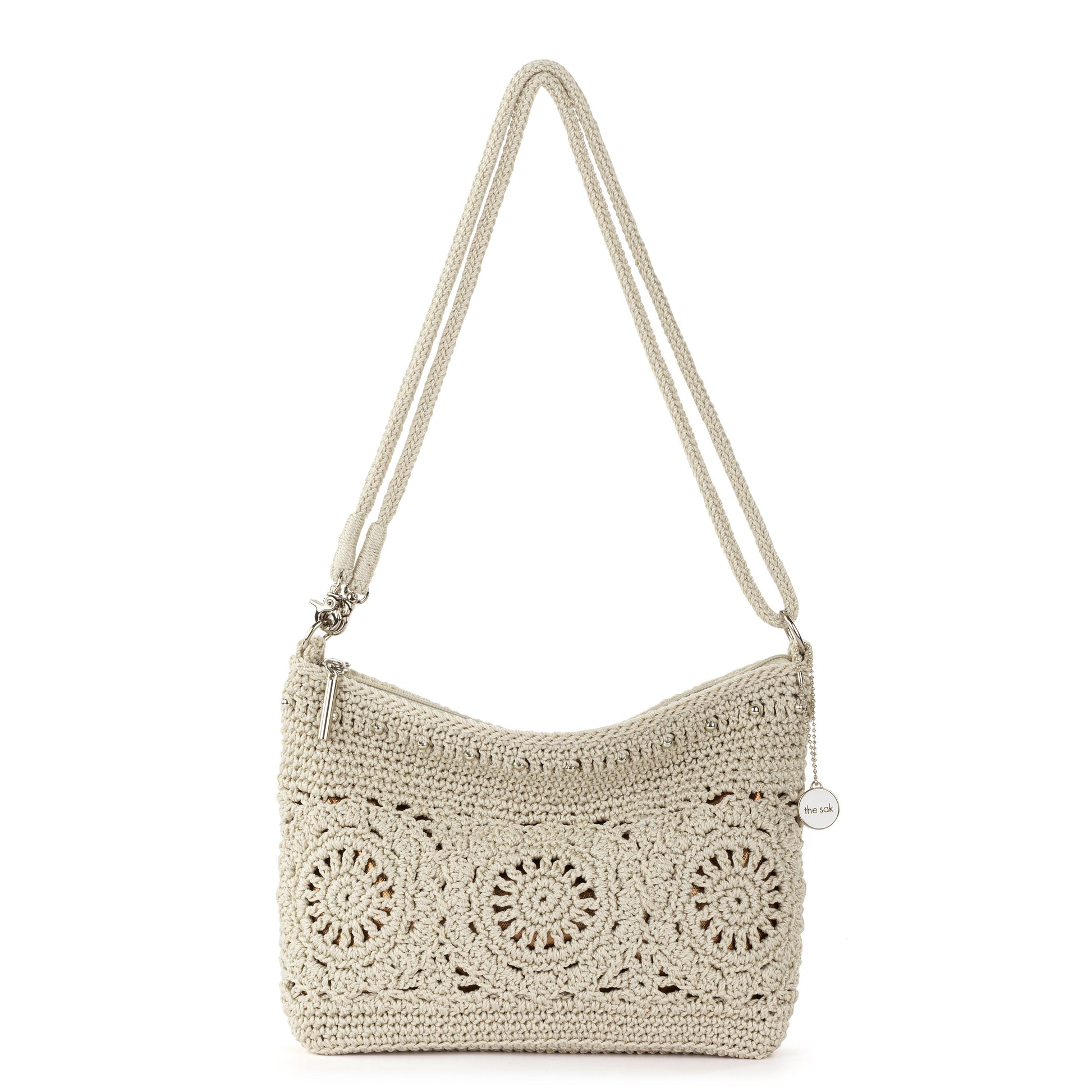 The Sak Lumi Crossbody Crochet - |Natural Medallion|