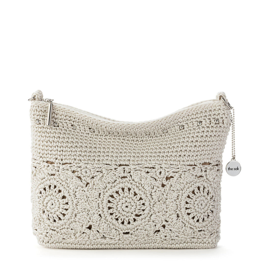 The Sak Lumi Crossbody - Hand Crochet - Natural Medallion