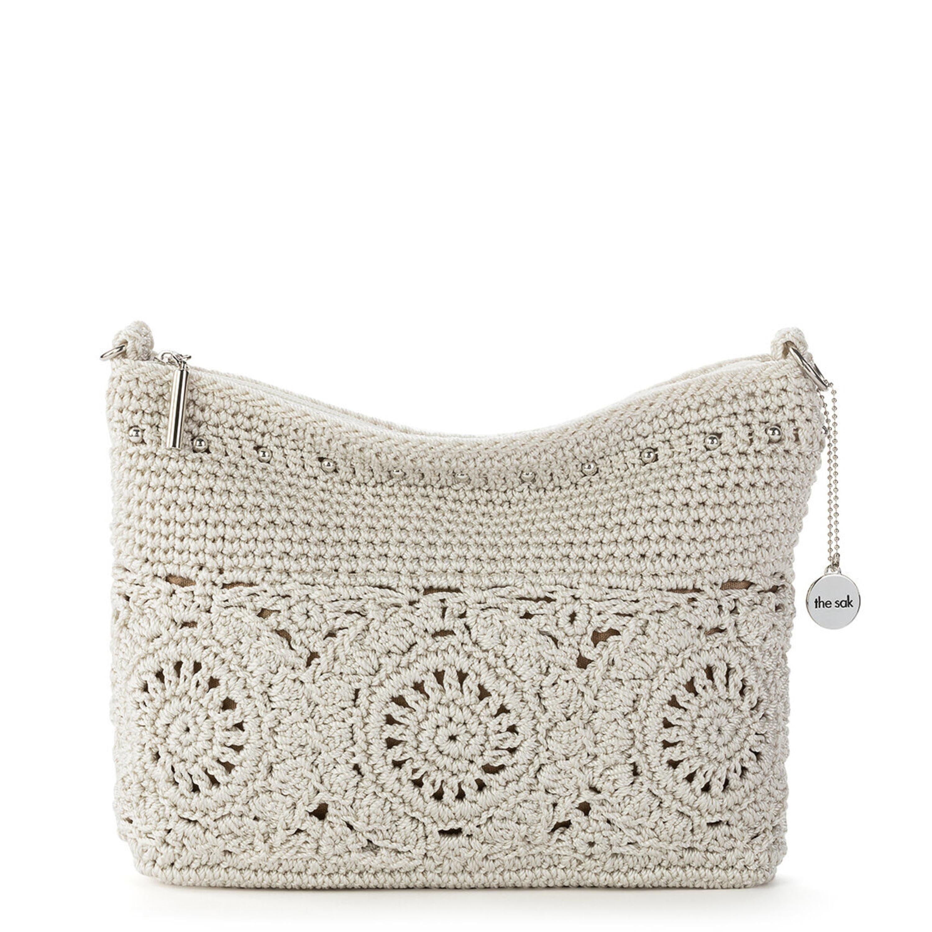 The Sak Lumi Crossbody - Hand Crochet - Natural Medallion