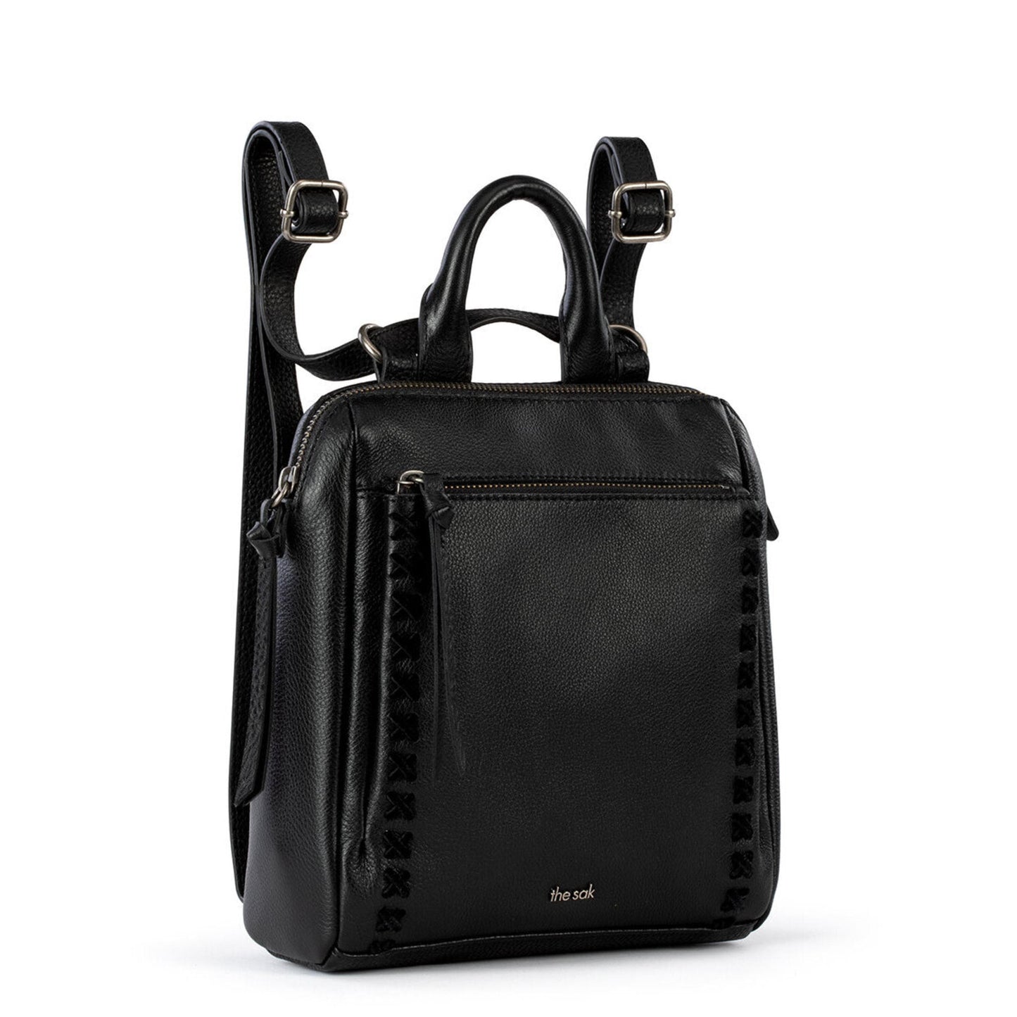 The Sak Loyola Mini Backpack Leather - |Black|