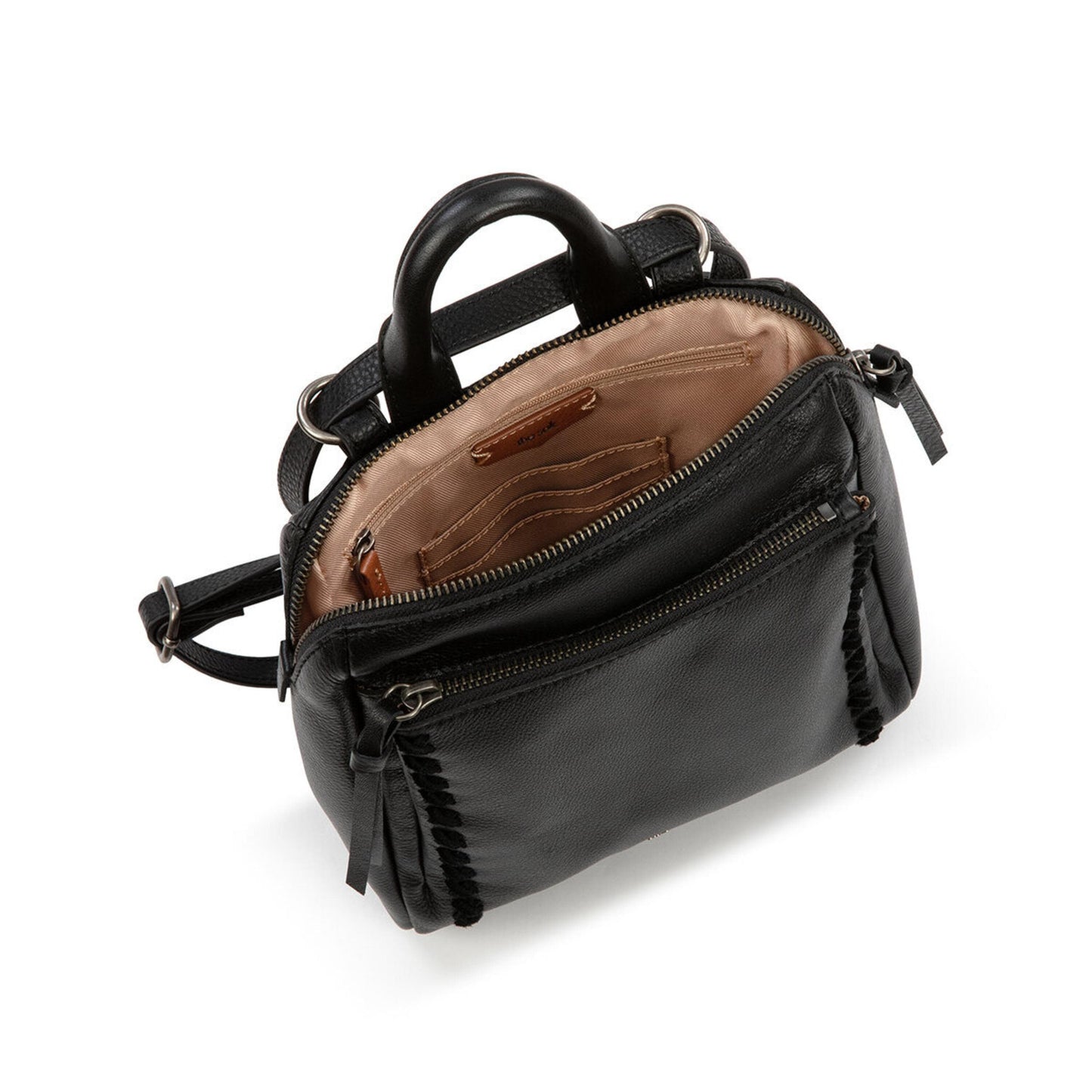 The Sak Loyola Mini Backpack Leather - |Black|